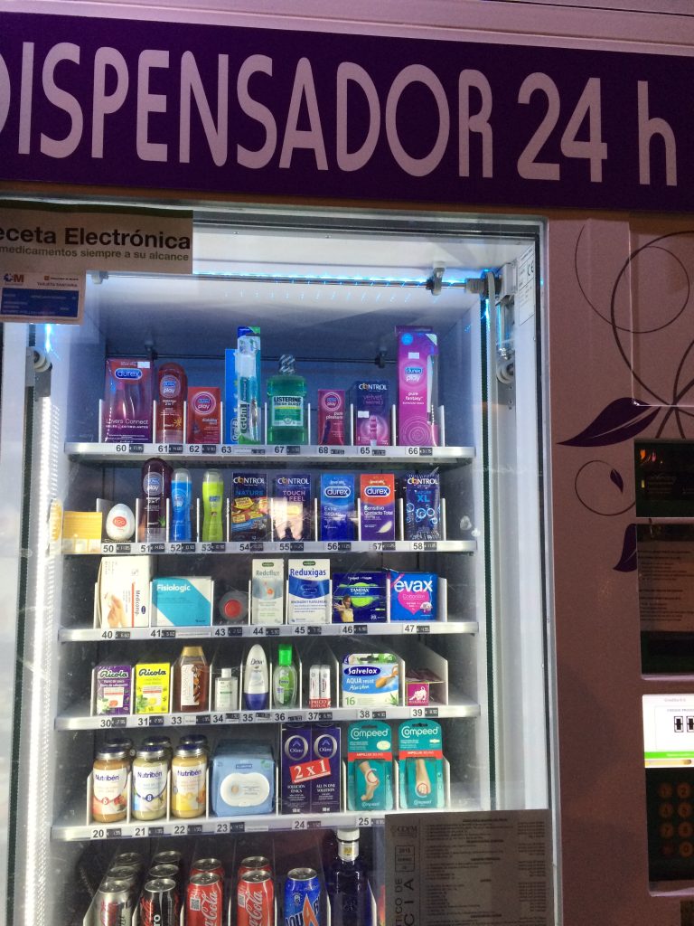 Máquina expendedora - Farmacia - Madrid