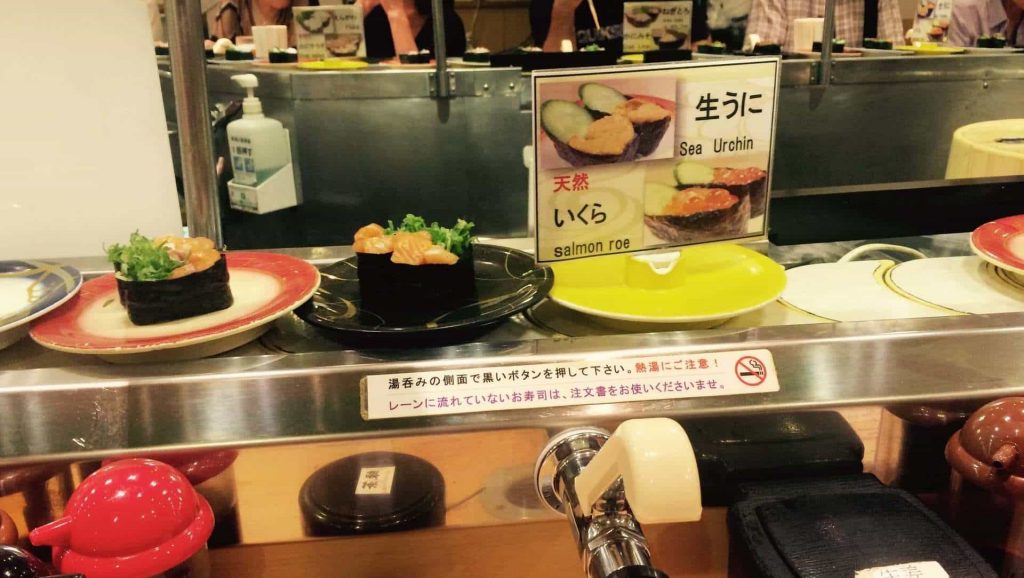 Comer en Japon Sushi Giratorio