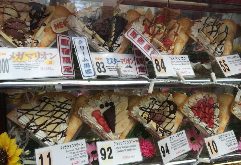 Cuanto cuesta comer en Japon Crepes