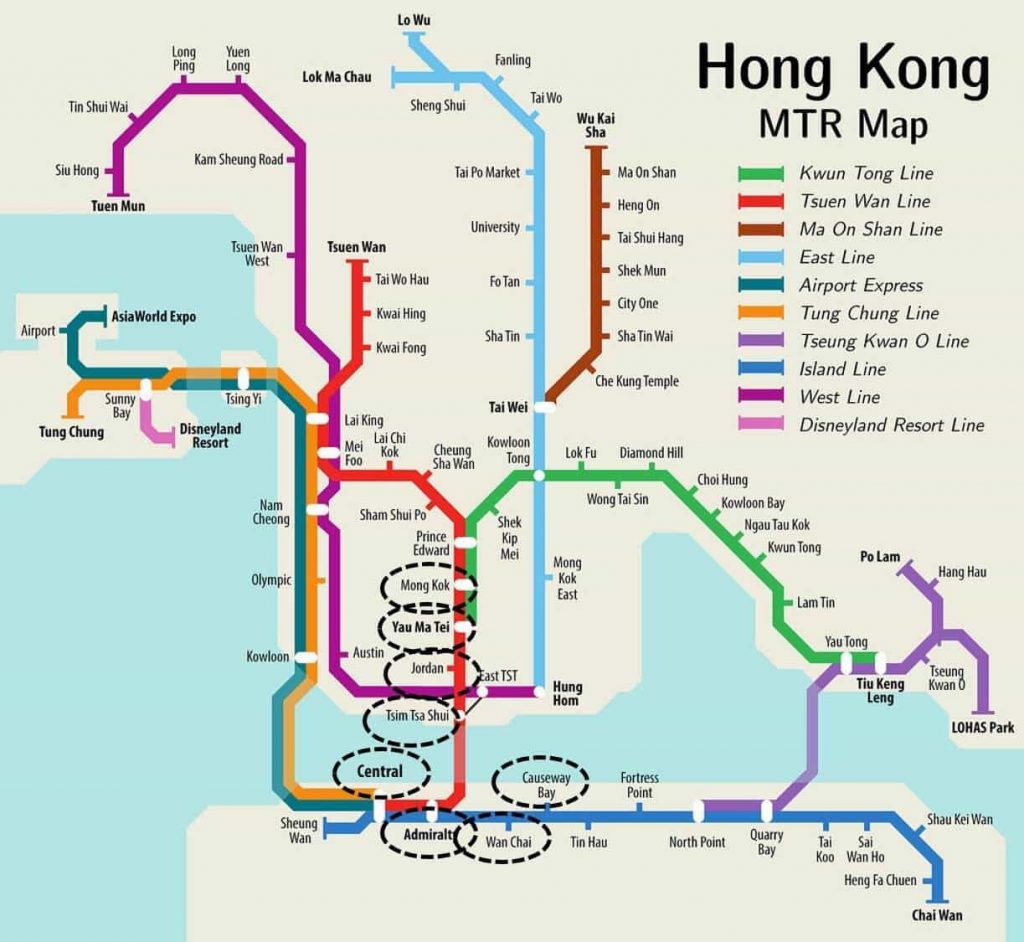 donde hospedarse en hong kong metro mtr