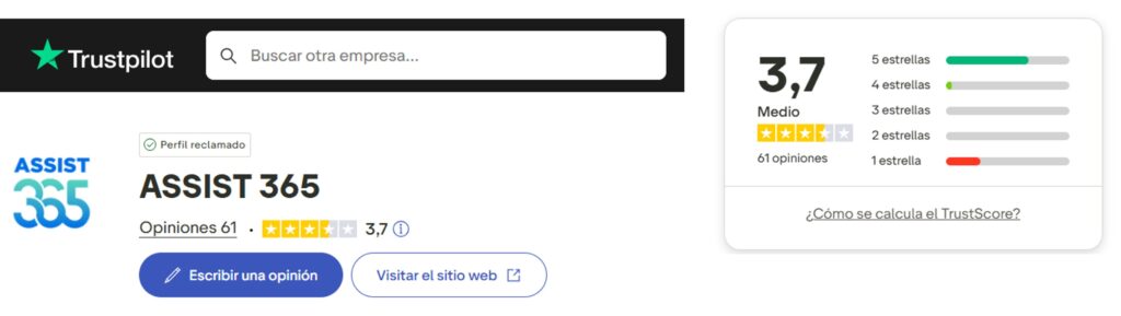 Assist 365 Opiniones Trustpilot Assist 365 Opiniones Trustpilot