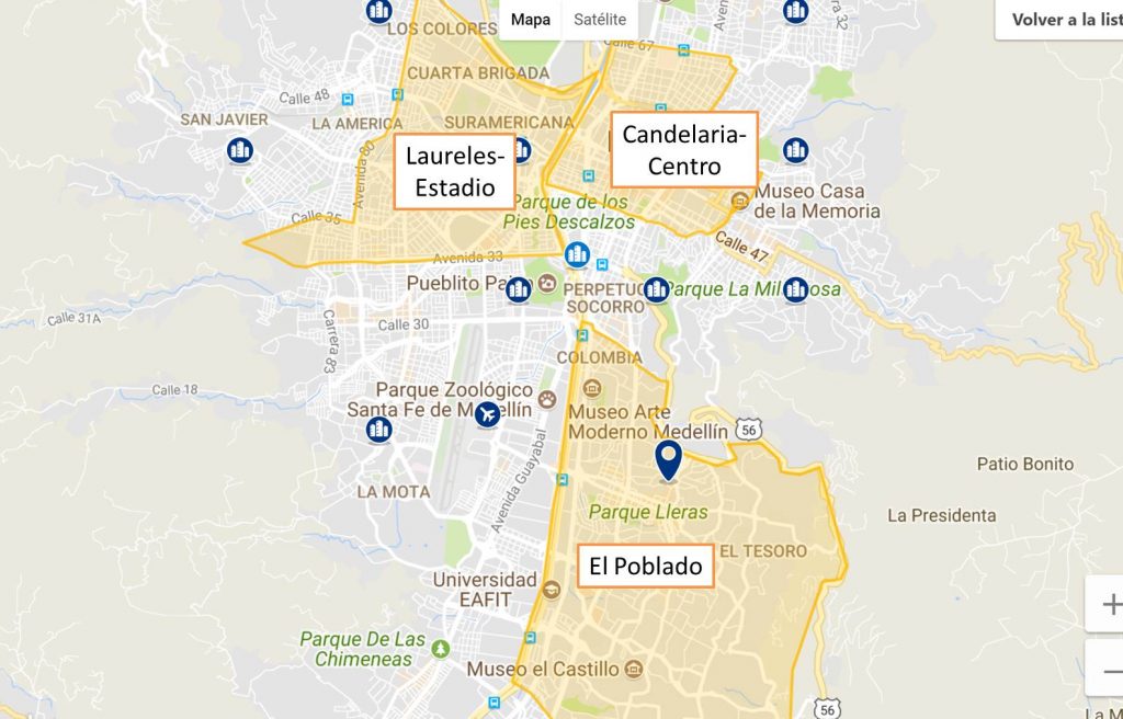 Donde alojarse en Medellin